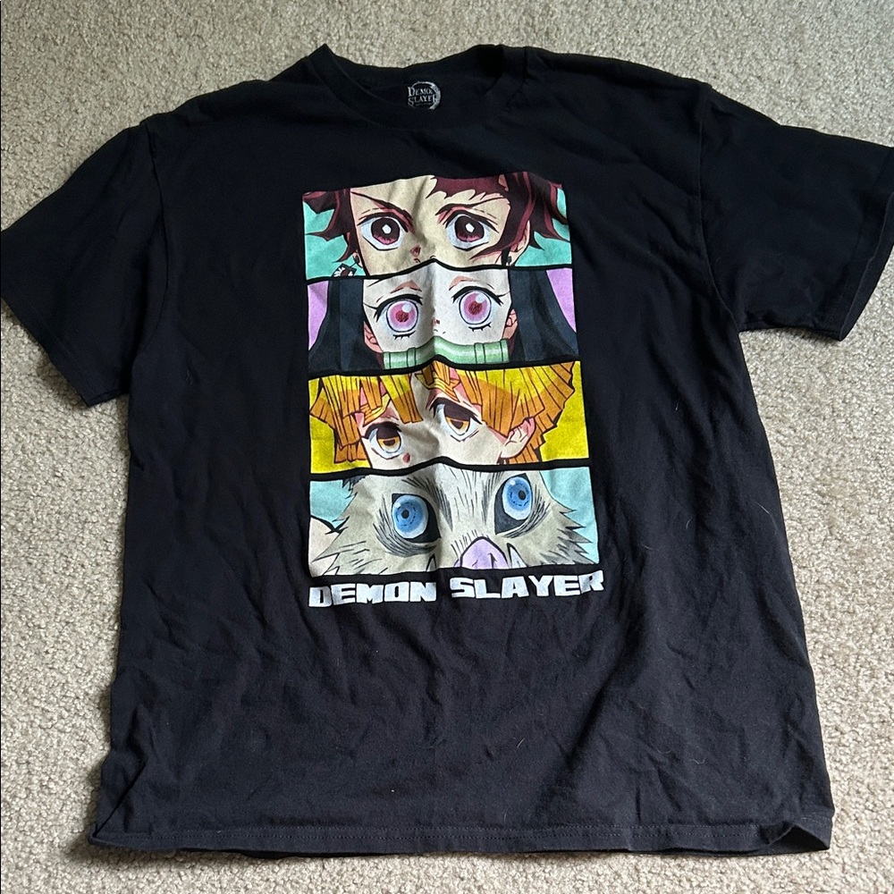 Old Navy Black Anime Graphic Tee